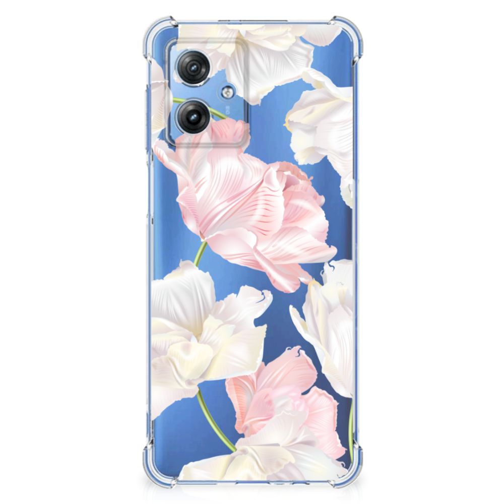 Motorola Moto G54 Case Lovely Flowers design met prachtige bloesems voor stijlvolle bescherming.