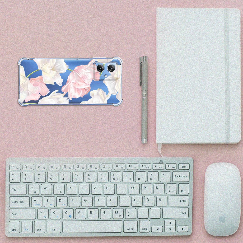 Motorola Moto G54 Case Lovely Flowers met een stijlvol design, perfect als cadeau en voor bescherming.