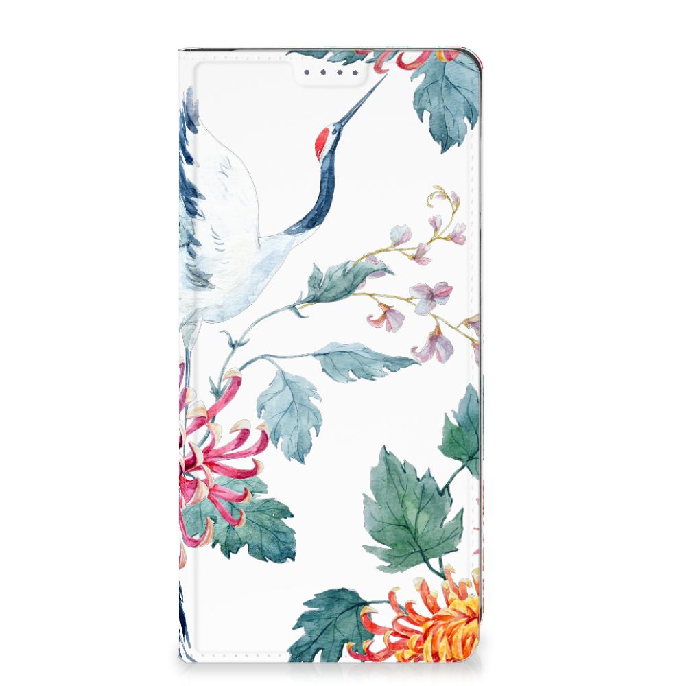 Motorola Moto G54 Hoesje maken Bird Flowers