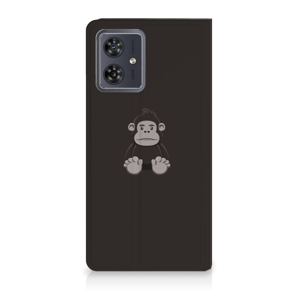 Motorola Moto G54 Magnet Case Gorilla Gorilla design achterzijde