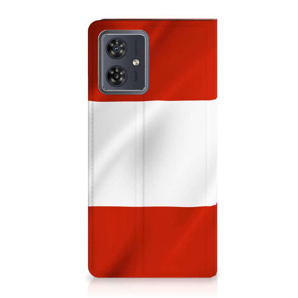 Motorola Moto G54 Standcase Oostenrijk met duurzame en stijlvolle uitstraling. Perfect cadeau! 🇦🇹