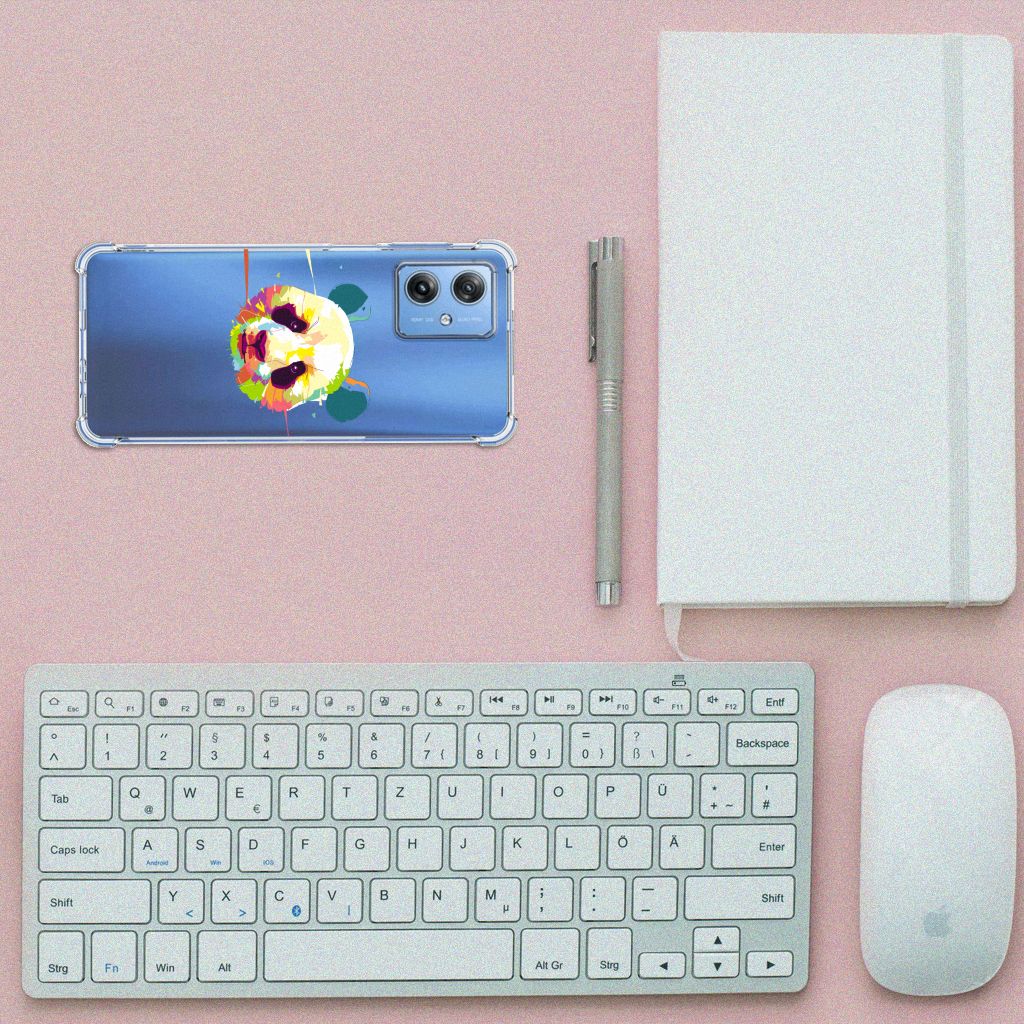 Motorola Moto G54 Stevig Bumper Hoesje Panda Color