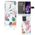 Motorola Moto G54 Telefoonhoesje met Pasjes Bird Flowers telefoonhoes boekhoes design aanzicht