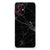 Motorola Moto G55 Anti-Shock Hoesje Marmer Zwart achterkant