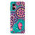 Motorola Moto G55 Back Cover Cirkels en Vlinders achterkant kleurrijk design