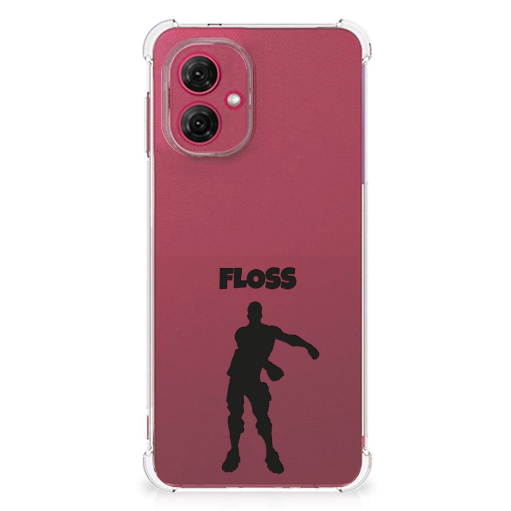 Motorola Moto G55 Stevig Bumper Hoesje Floss achteraanzicht