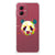 Motorola Moto G55 Stevig Bumper Hoesje Panda Color achterkant