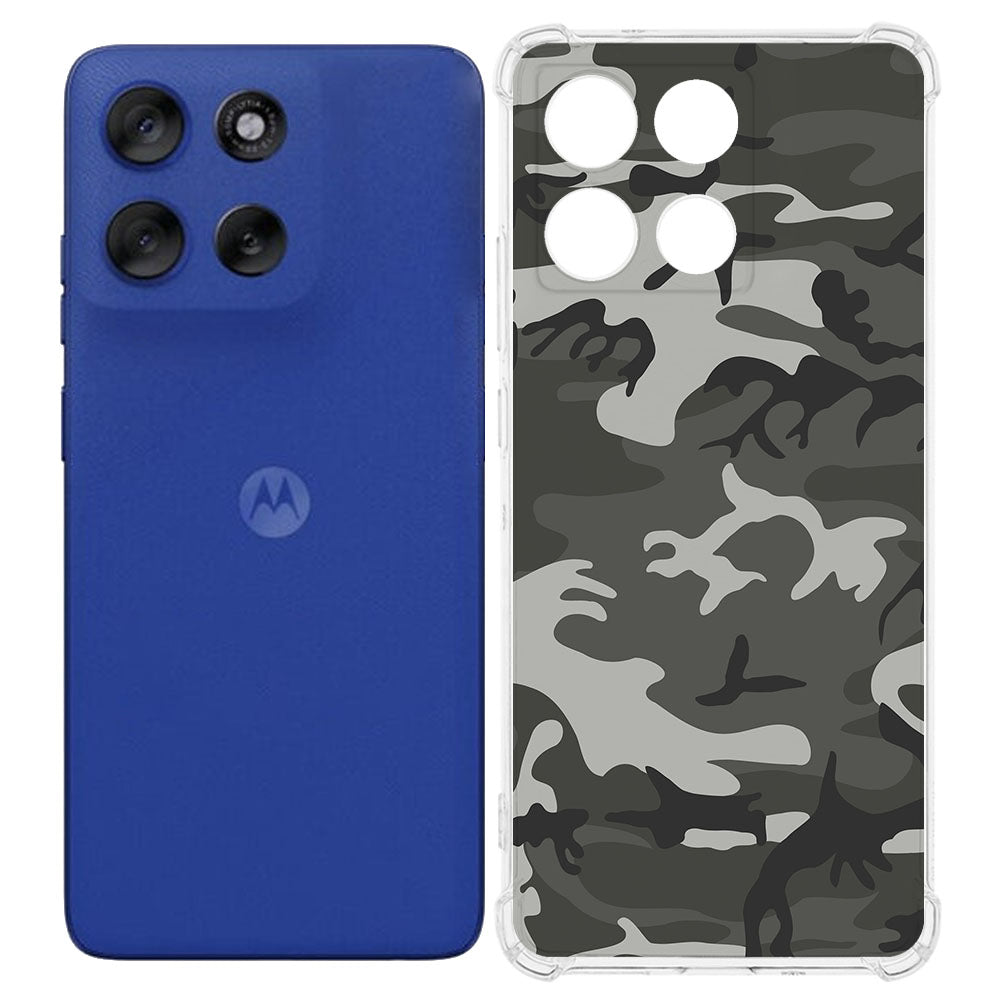 Motorola Moto G56 Hoesje Army Light TPU Back Cover Aanzicht