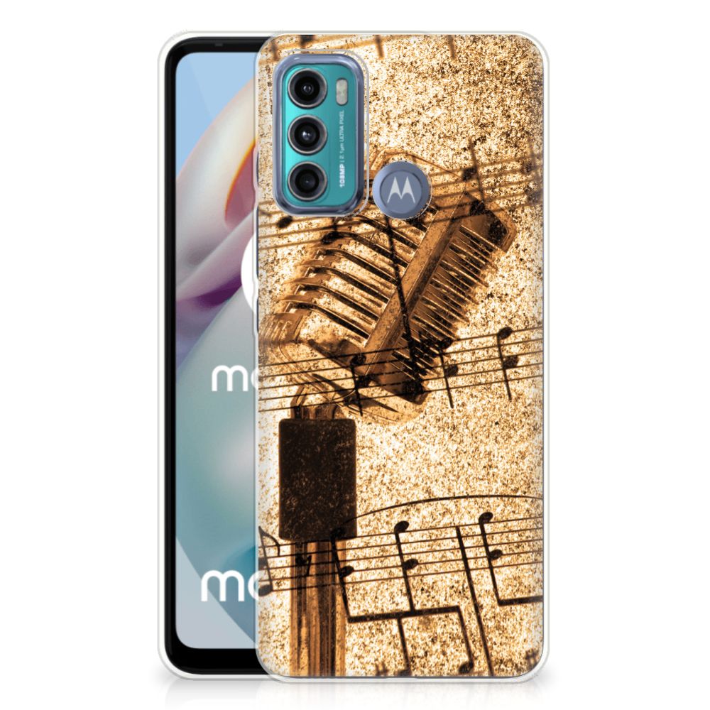 Motorola Moto G60 Siliconen Hoesje met foto Bladmuziek B2C Telecom