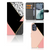 Motorola Moto G62 5G Book Case Zwart Roze Vormen bookcase geometrisch ontwerp aanzicht