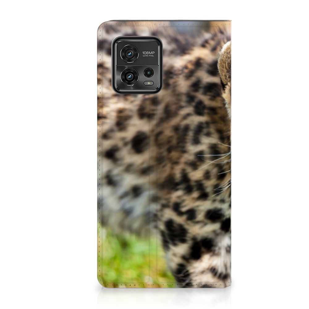 Motorola Moto G72 Hoesje maken Baby Luipaard design babyluipaard aanzicht