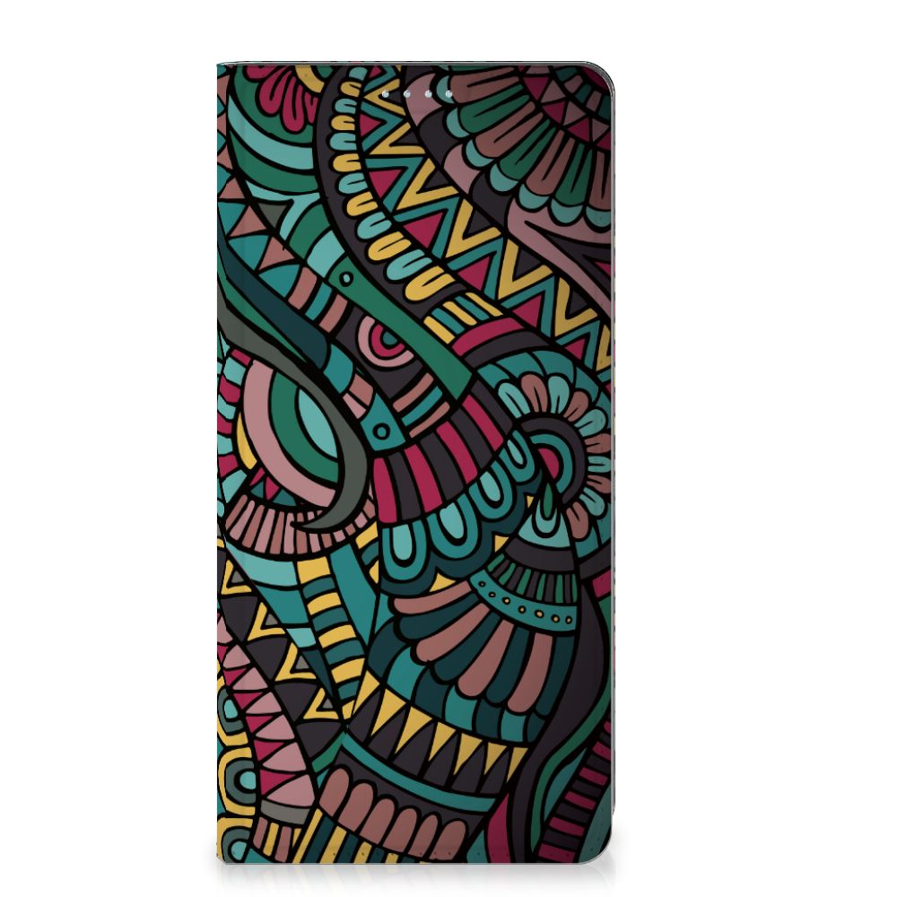 Motorola Moto G72 Hoesje met Magneet Aztec