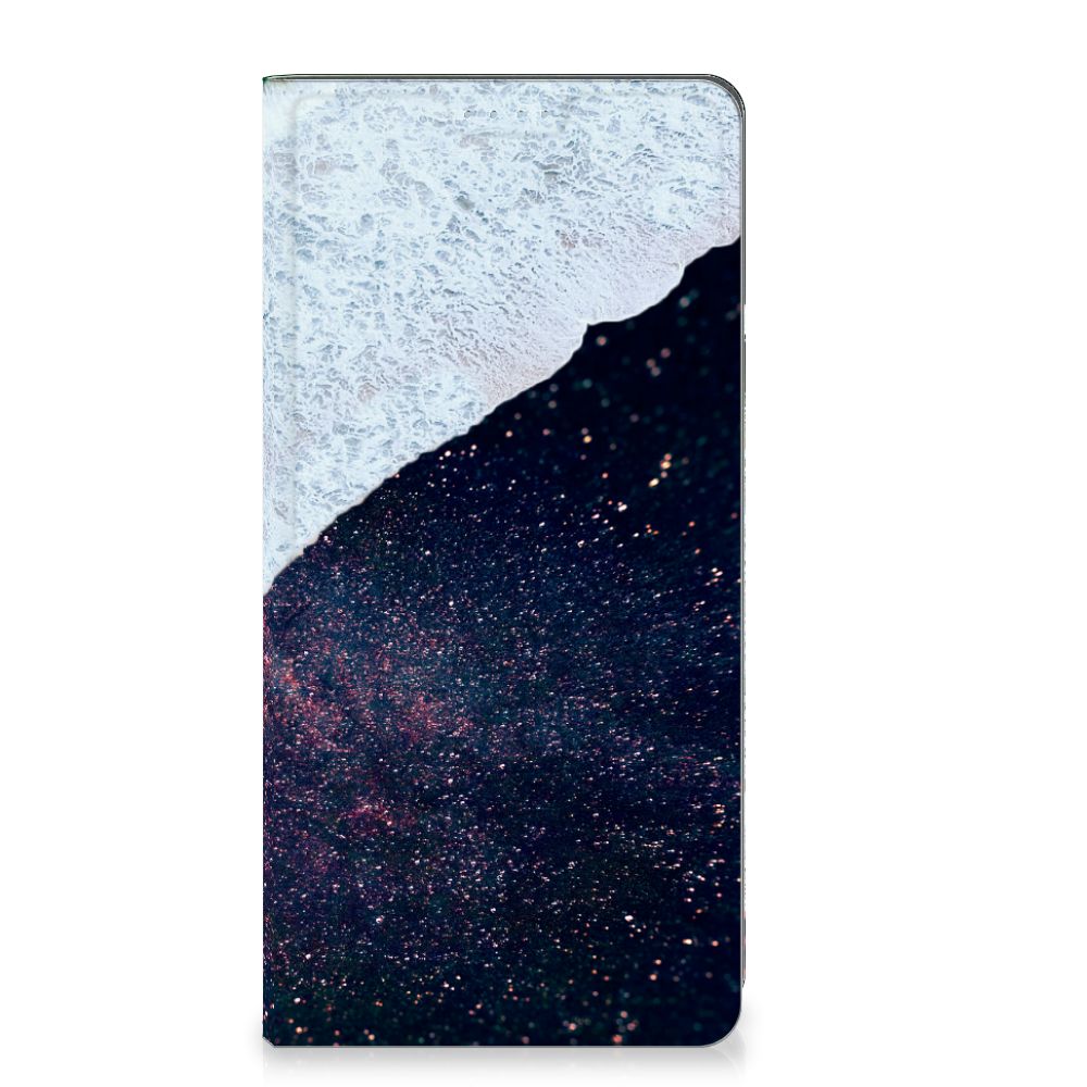 Motorola Moto G72 Stand Case Sea in Space design zeewater sterrenhemel
