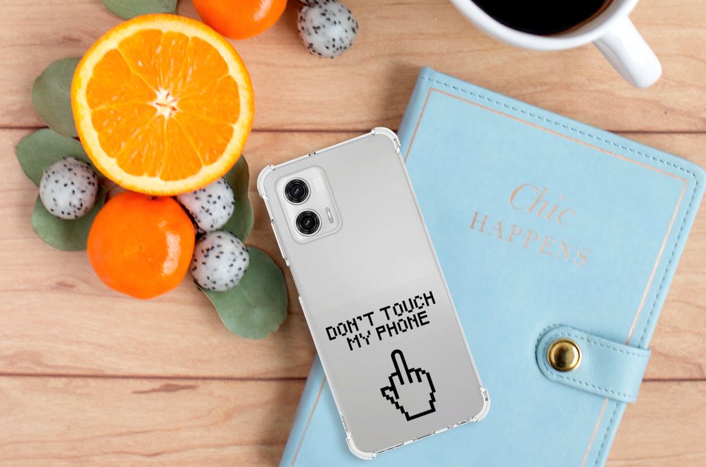 Motorola Moto G73 Anti Shock Case Finger Don't Touch My Phone B2C Telecom