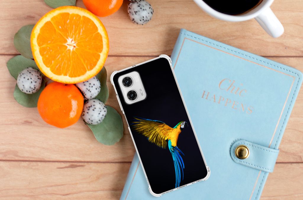 Motorola Moto G73 Case Anti-shock Papegaai B2C Telecom