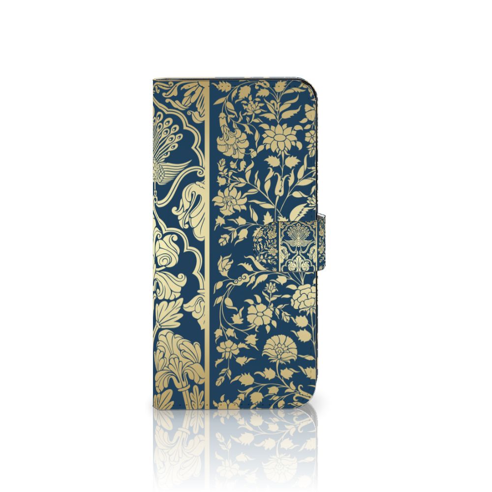 Motorola Moto G73 Hoesje Beige Flowers hoesje beige bloemen aanzicht