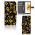 Motorola Moto G73 Hoesje Gouden Bloemen telefoonhoesje gouden bloemen design aanzicht