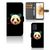 Motorola Moto G73 Leuk Hoesje Panda Color panda kleur ontwerp voorzijde zijkant binnenzijde
