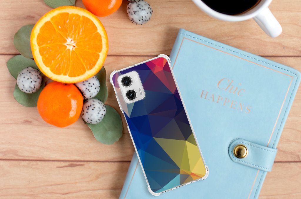 Motorola Moto G73 Shockproof Case Polygon Dark B2C Telecom