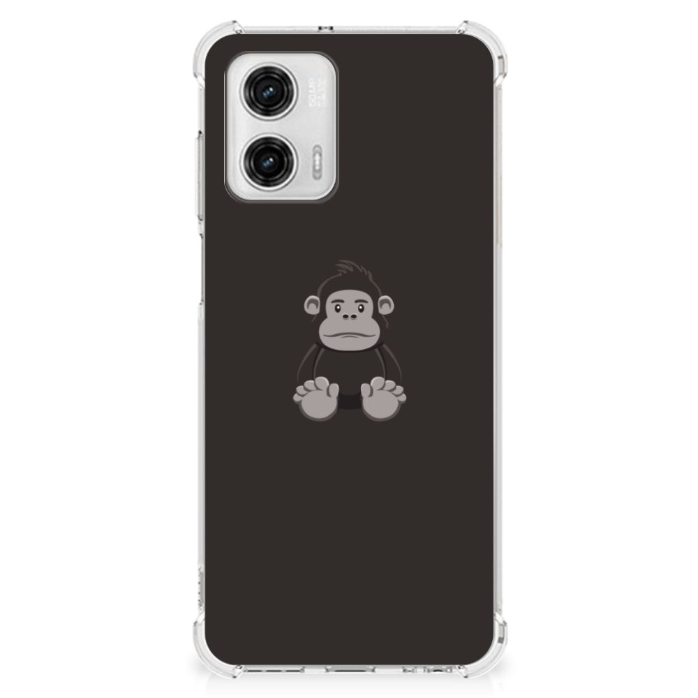 Motorola Moto G73 Stevig Bumper Hoesje Gorilla telefoonhoesje Gorilla ontwerp achterkant