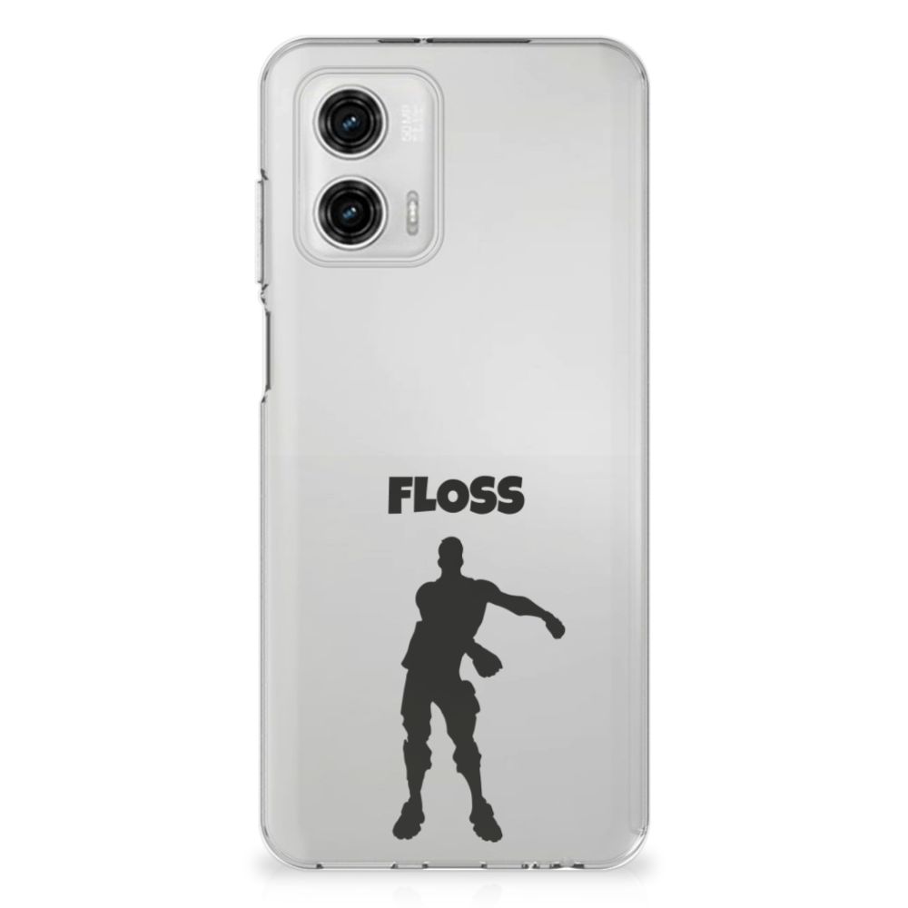 Motorola Moto G73 Telefoonhoesje met Naam Floss telefoonhoesje Floss ontwerp achteraanzicht