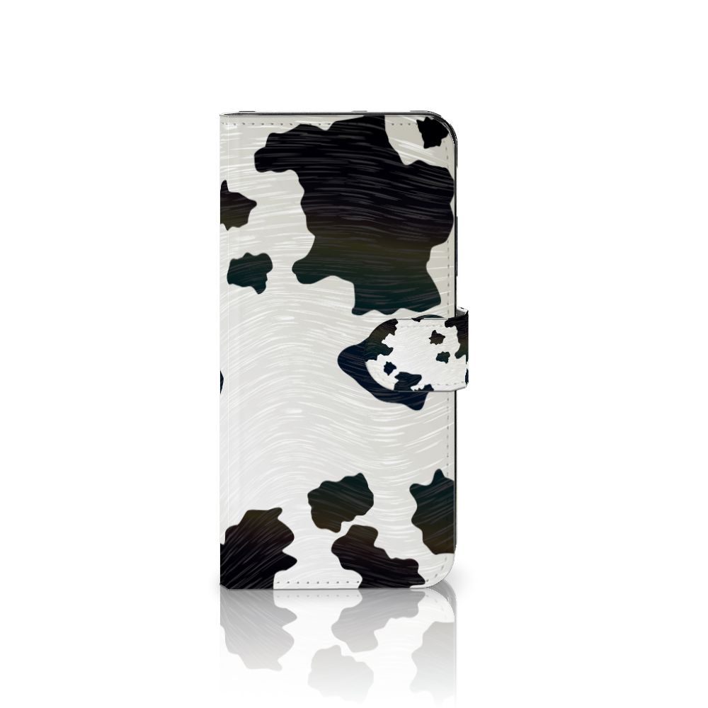 Motorola Moto G73 Telefoonhoesje met Pasjes Koeienvlekken Koeienvlekken design voorkant