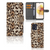 Motorola Moto G73 Telefoonhoesje met Pasjes Leopard - Stijlvol en duurzaam met praktische pasjeshouders.