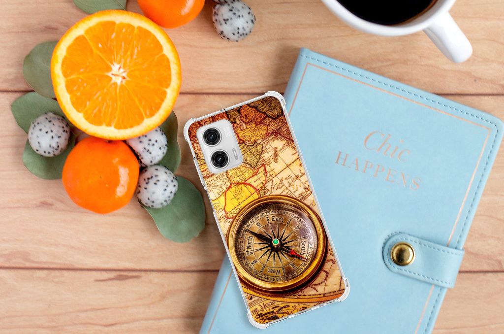 Motorola Moto G73 Telefoonhoesje met valbescherming Kompas B2C Telecom