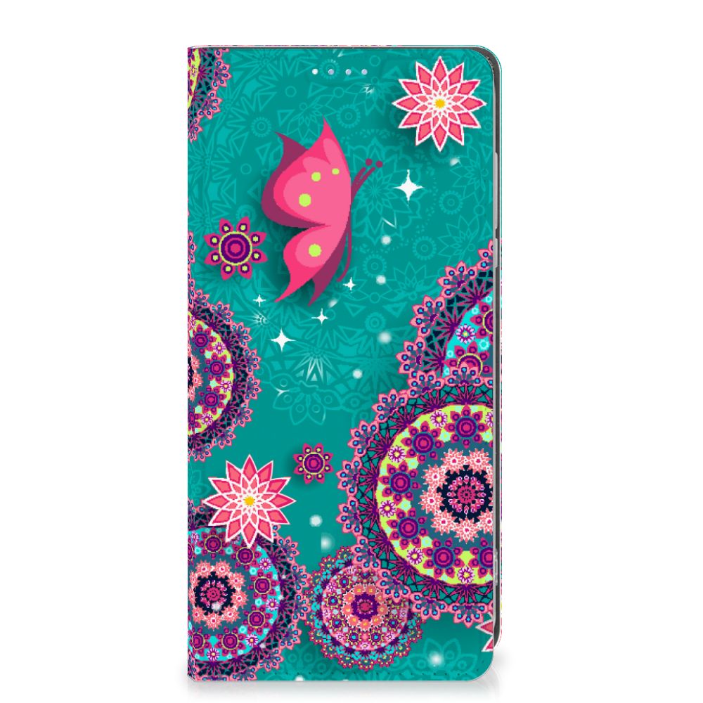 Motorola Moto G84 Bookcase Cirkels en Vlinders