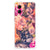Motorola Moto G84 Case Bosje Bloemen achterkant transparant bloemen