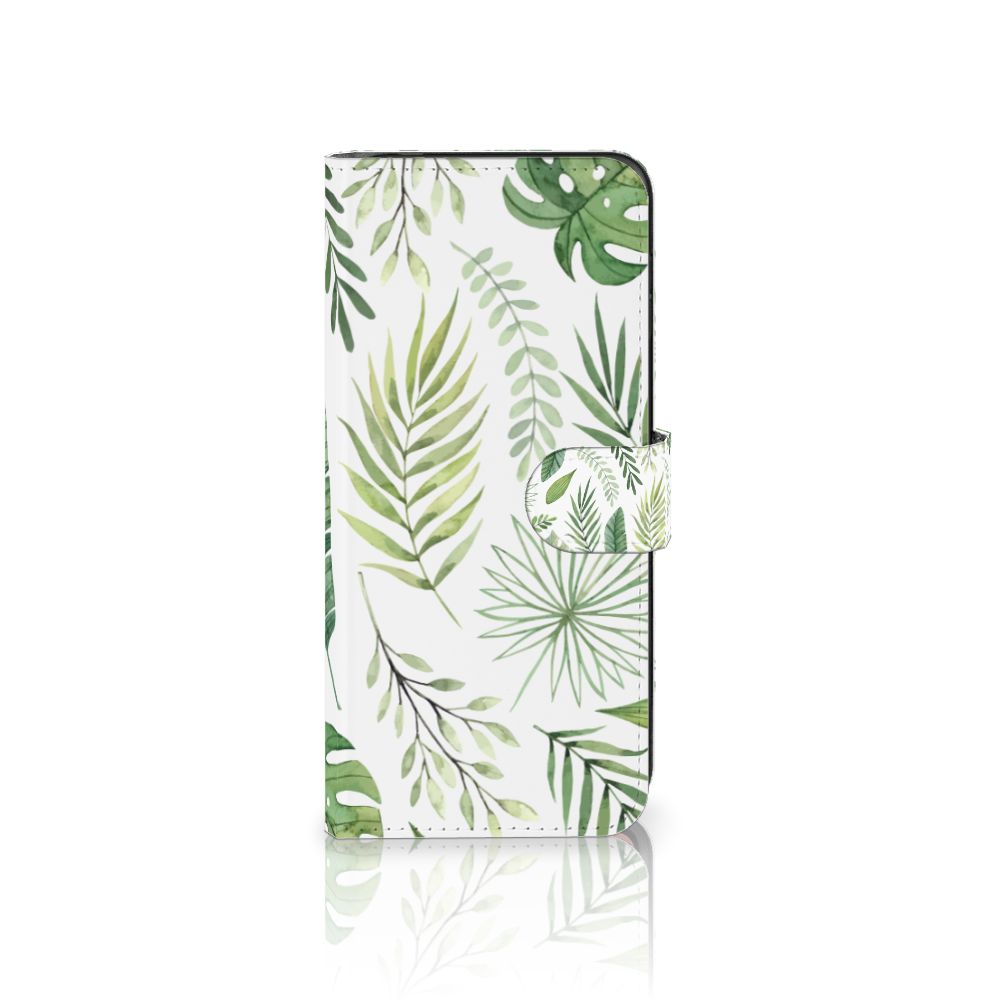 Motorola Moto G84 Hoesje Leaves telefoonhoesje bladeren design voorkant