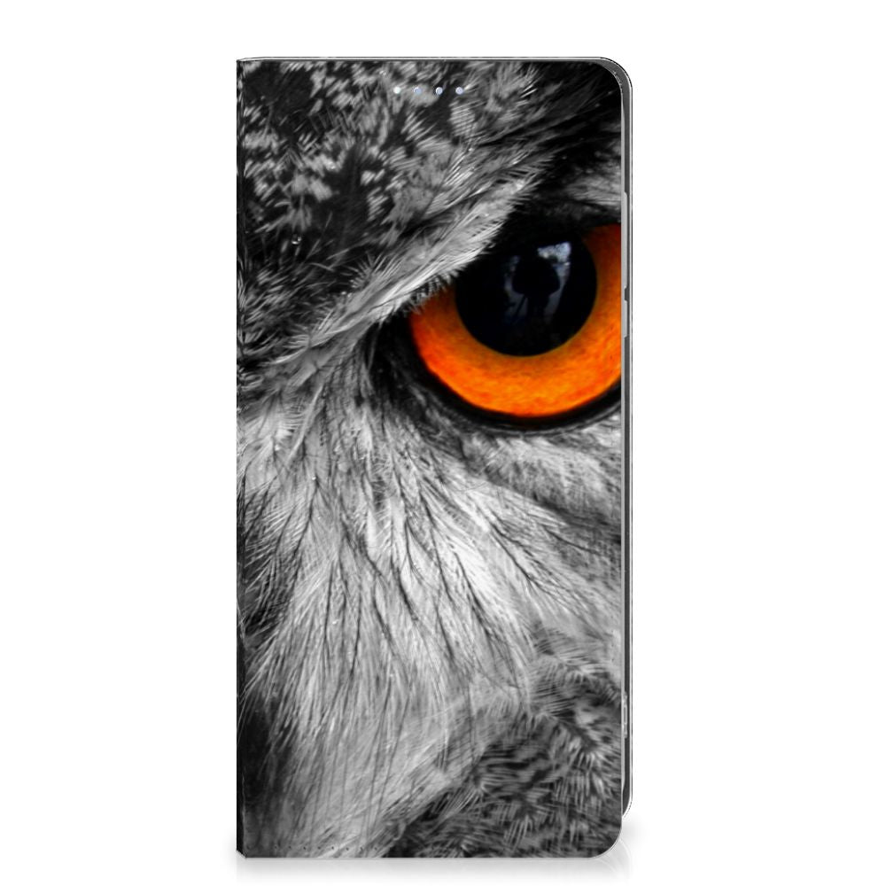 Motorola Moto G84 Hoesje maken Uil uil ontwerp oog voorkant