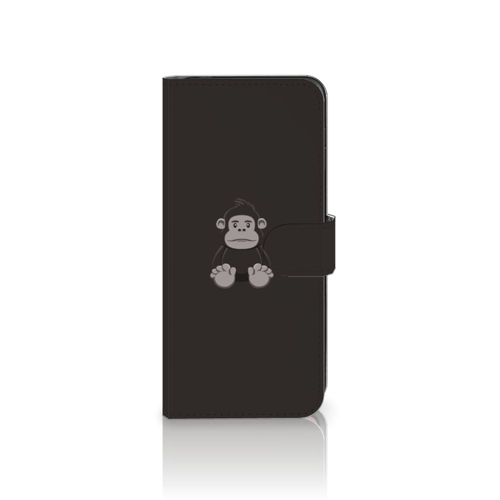 Motorola Moto G84 Leuk Hoesje Gorilla flipcase gorilla ontwerp voorzijde