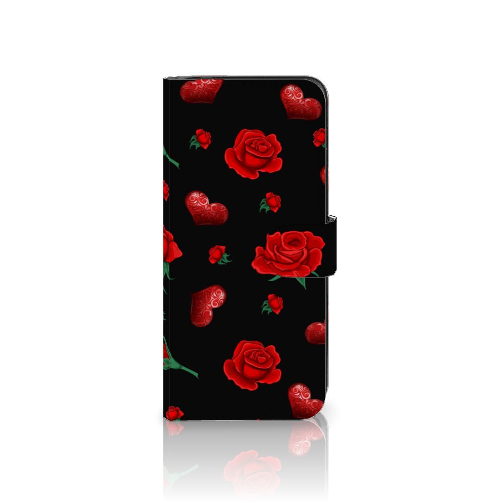 Motorola Moto G84 Leuk Hoesje Valentine bookcase hoesje Valentine design aanzicht