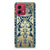 Motorola Moto G84 TPU Case Beige Flowers achteraanzicht
