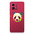 Motorola Moto G84 Telefoonhoesje met Naam Panda Color achterkant ontwerp panda