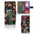 Motorola Moto G84 Telefoonhoesje met Pasjes Pauw met Bloemen | Duurzaam en praktisch met prachtige uitstraling 🌺