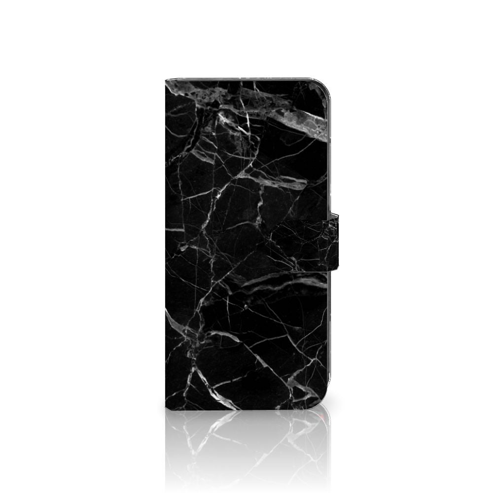 Motorola Moto G85 Bookcase Marmer Zwart bookcase zwart marmer voorkant