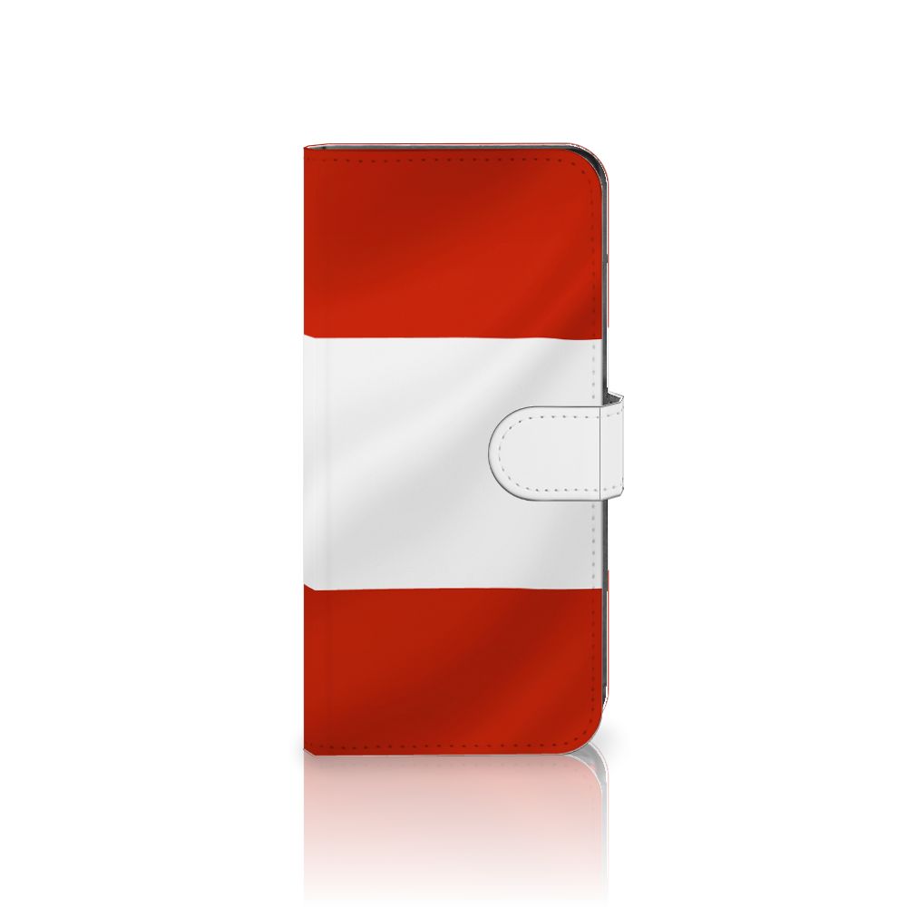 Motorola Moto G85 Bookstyle Case Oostenrijk vlag voorkant