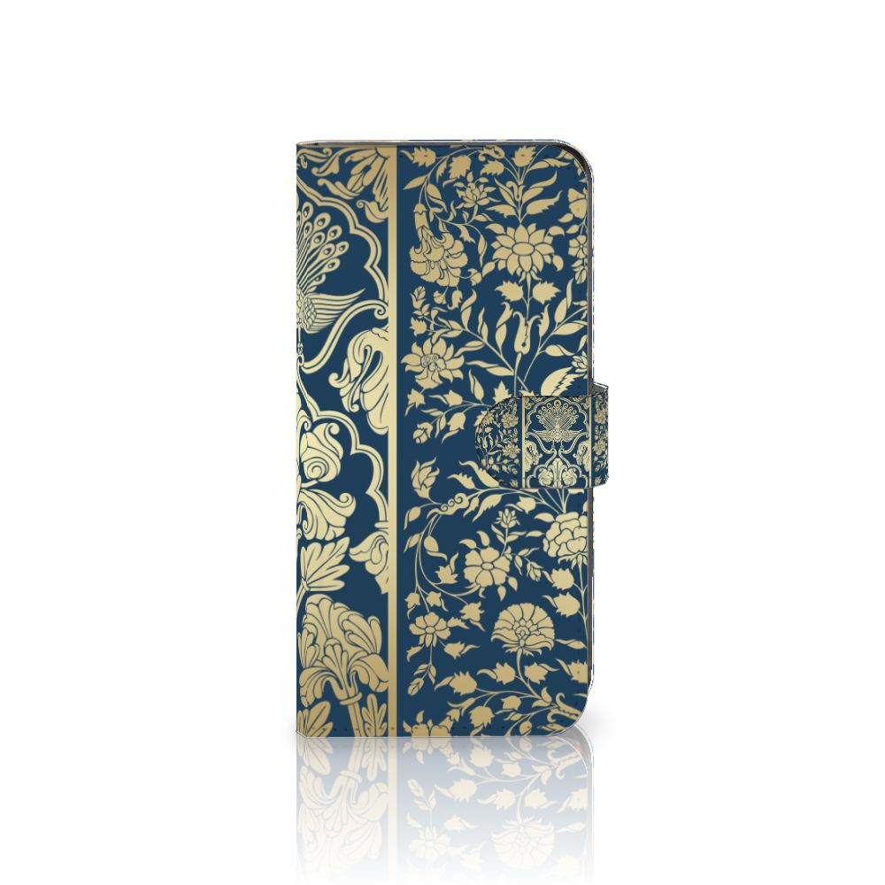Motorola Moto G85 Hoesje Beige Flowers design hoesje aanzicht