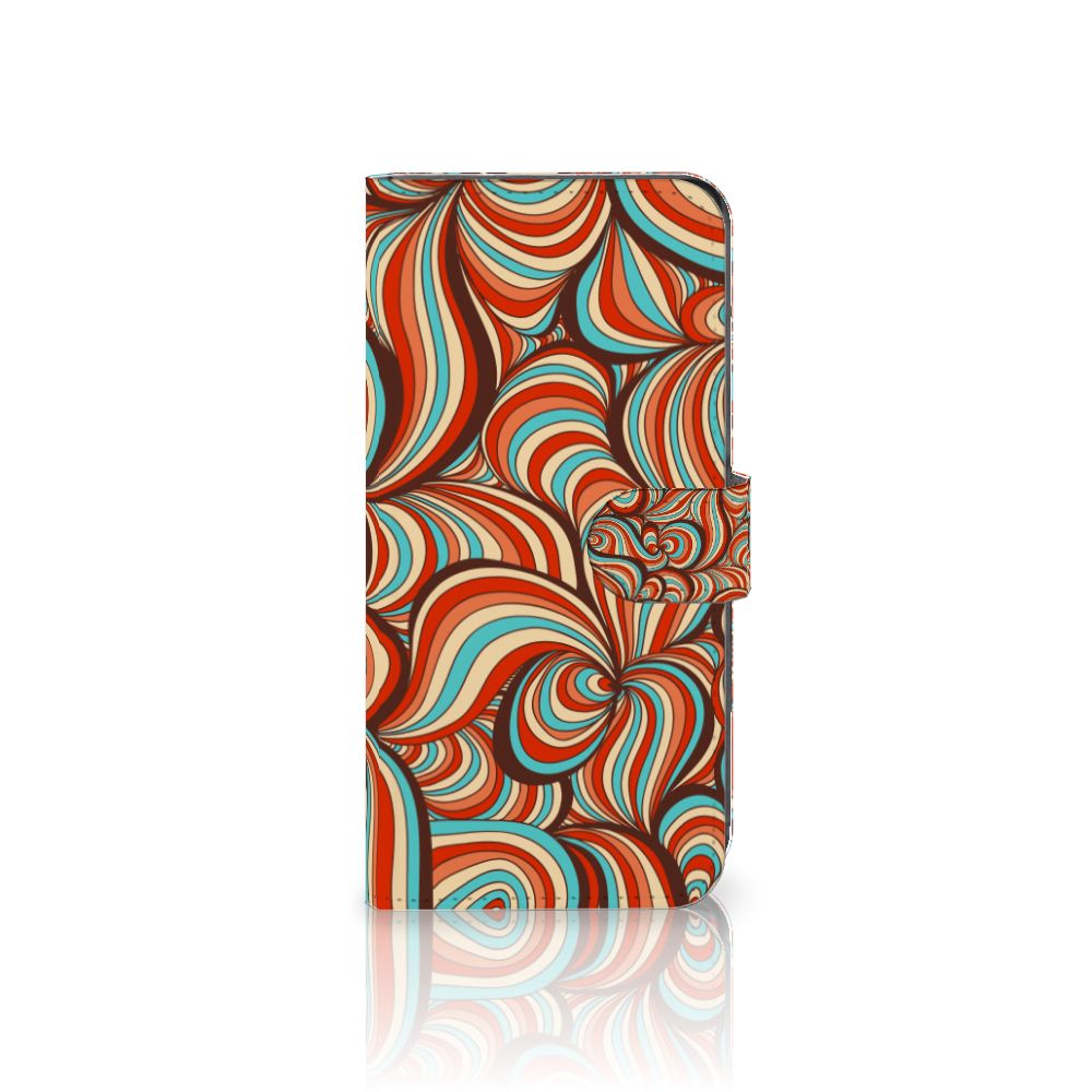 Motorola Moto G85 Hoesje Retro designnaam artistiek kleurrijk