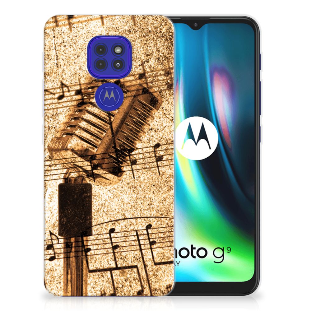 Motorola Moto G9 Play | E7 Plus Siliconen Hoesje met foto Bladmuziek B2C Telecom