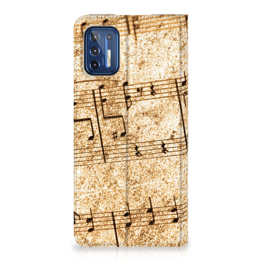Motorola Moto G9 Plus Stand Case Bladmuziek - B2C Telecom