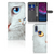 Motorola One Action Telefoonhoesje met Pasjes Witte Kat katten close-up design voorkant en achterkant