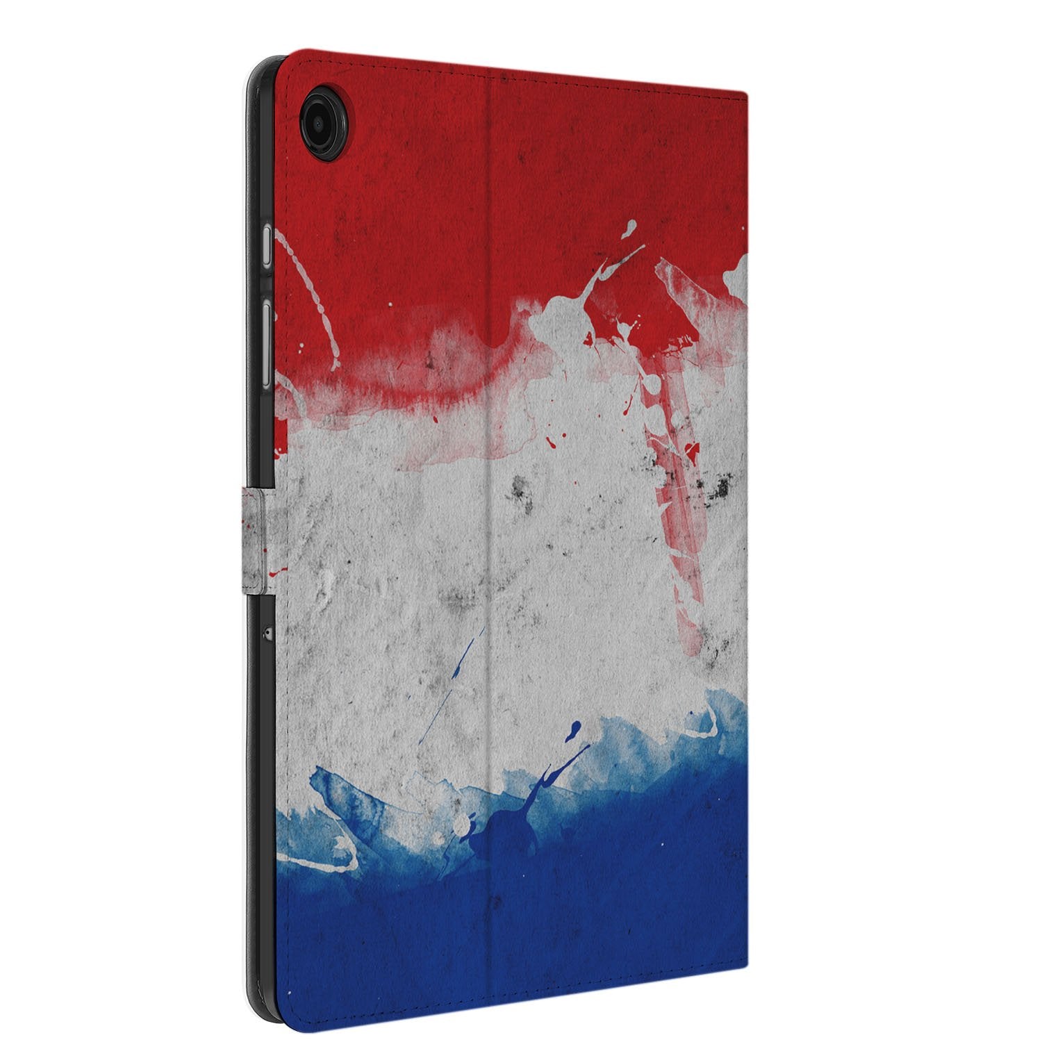 Samsung Galaxy Tab A11 Plus Nederland Book Case Hoesje met Standaard design vlag aanzicht