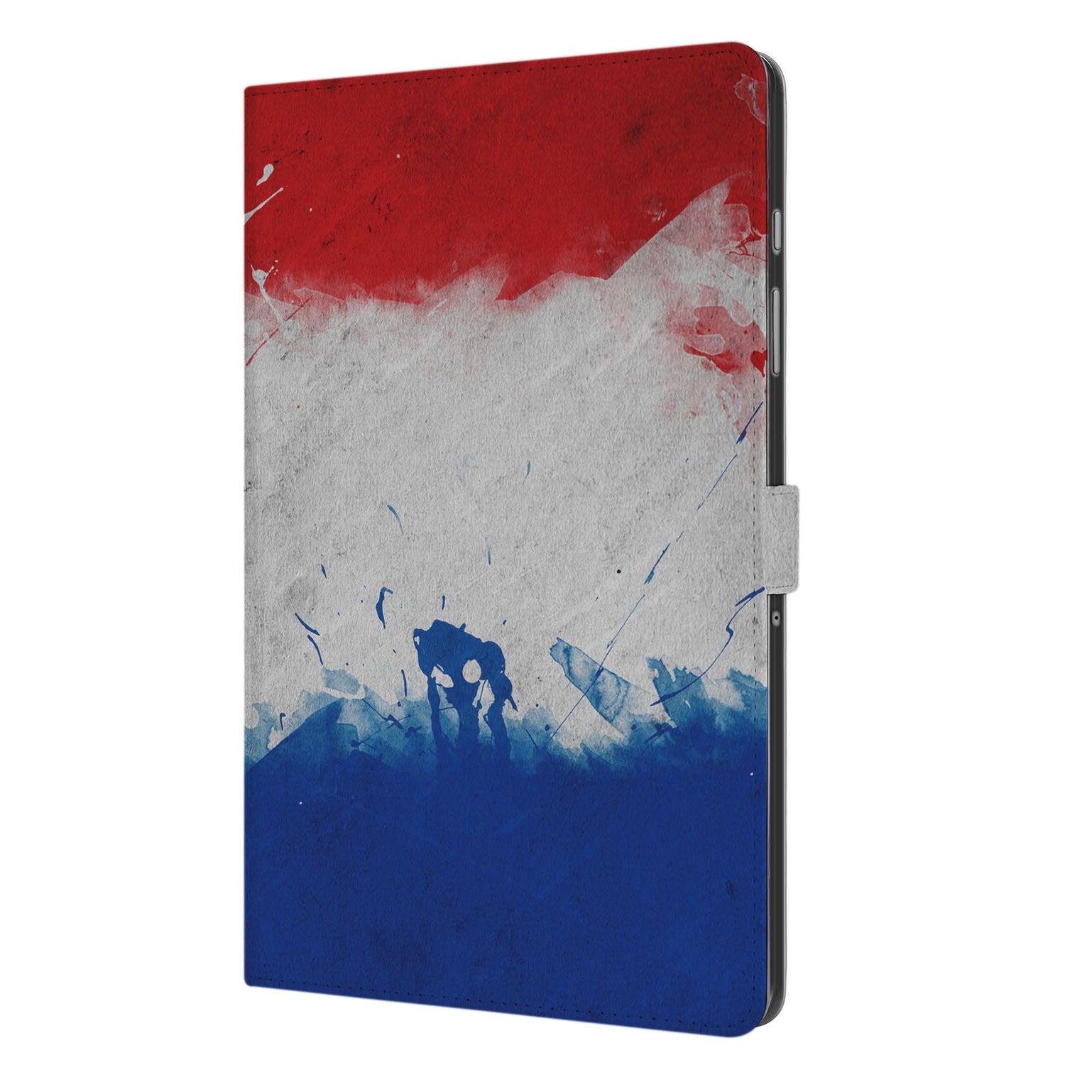 Samsung Galaxy Tab A11 Plus Nederland Book Case Hoesje met Standaard design met kleurenschema