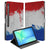 Samsung Galaxy Tab S10 FE Plus Nederland Book Case Hoesje met Standaard design met vlag aanzicht