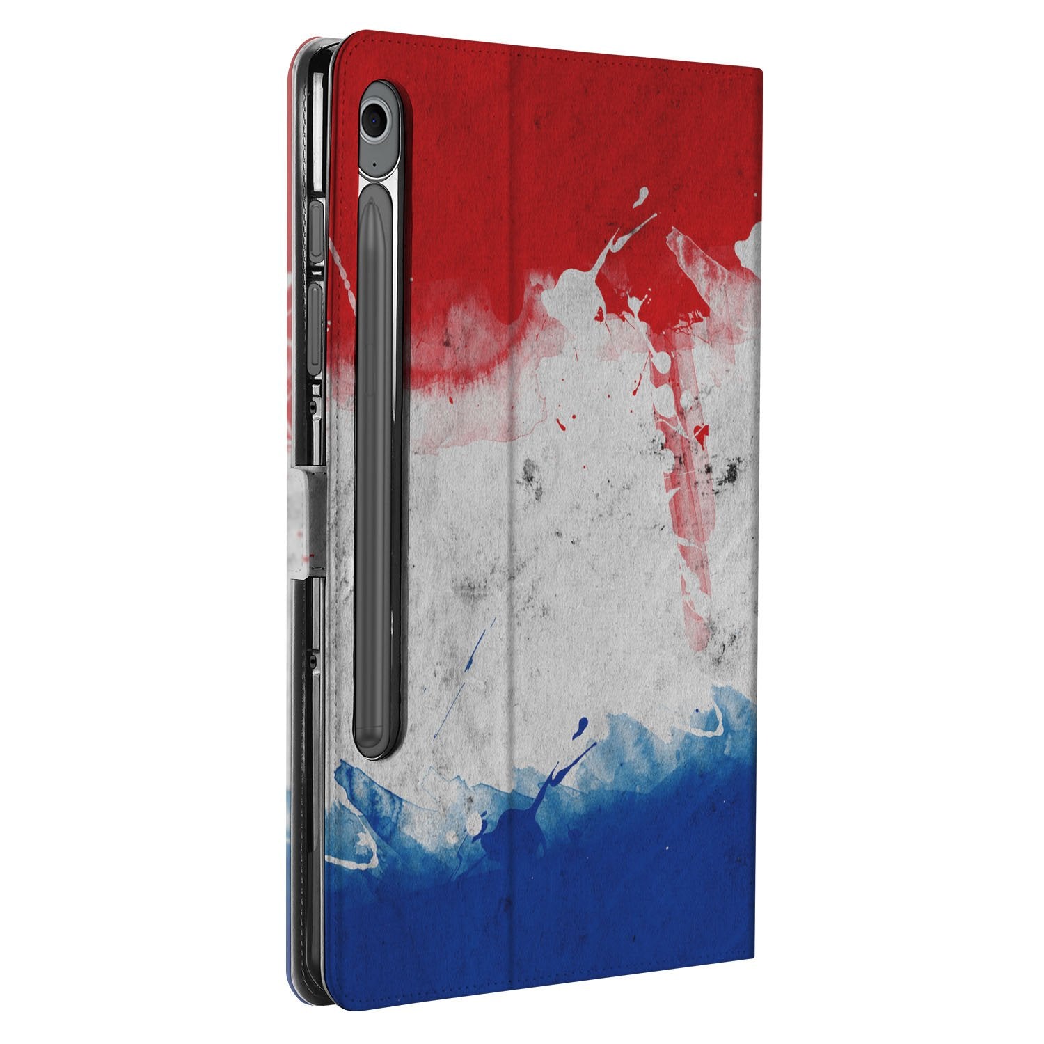 Samsung Galaxy Tab S10 FE | Tab S9 FE Nederland Book Case Hoesje met Standaard ontwerp vlag zijaanzicht