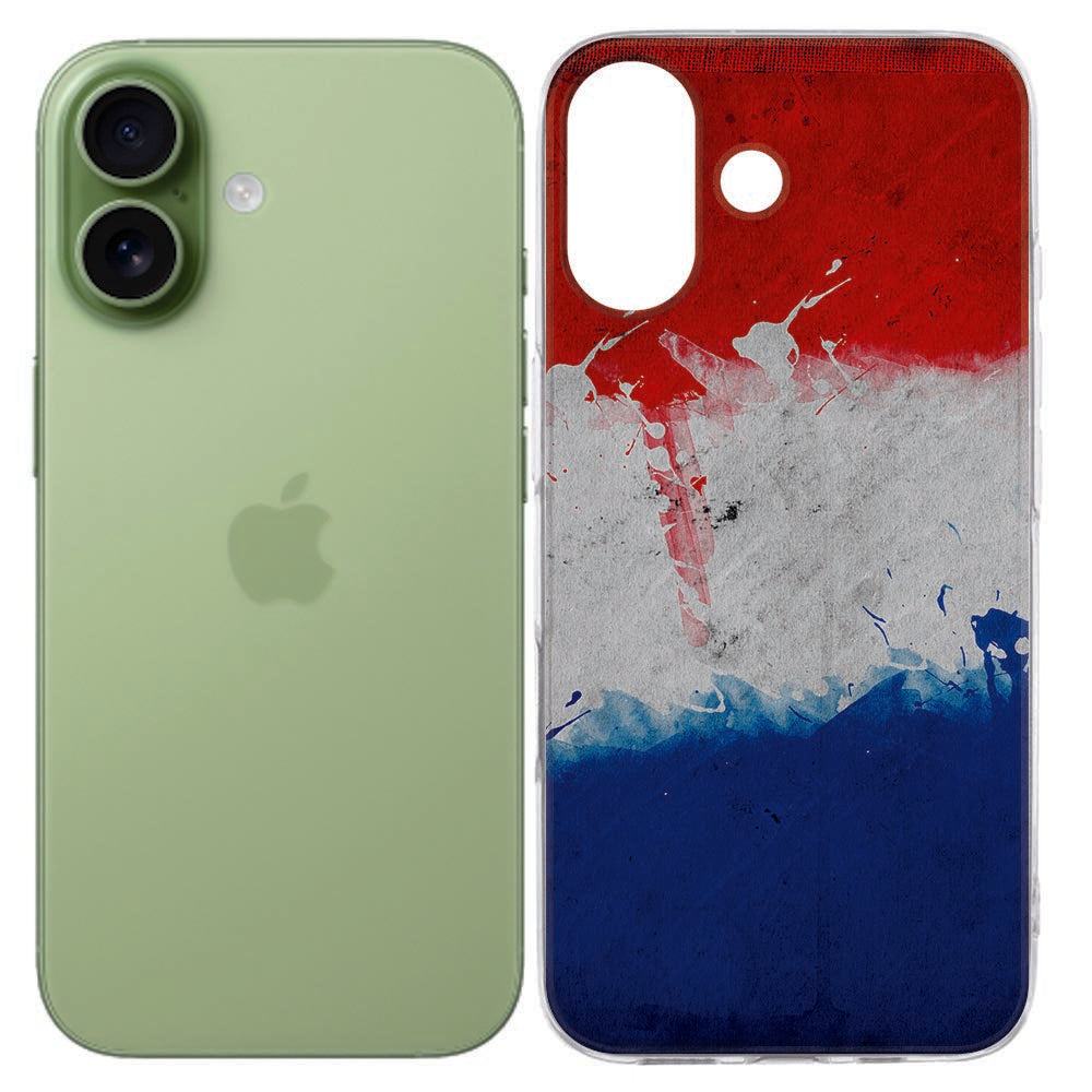 Apple iPhone 17 Softcase Back cover – Nederlandse vlag – schokabsorberende TPU