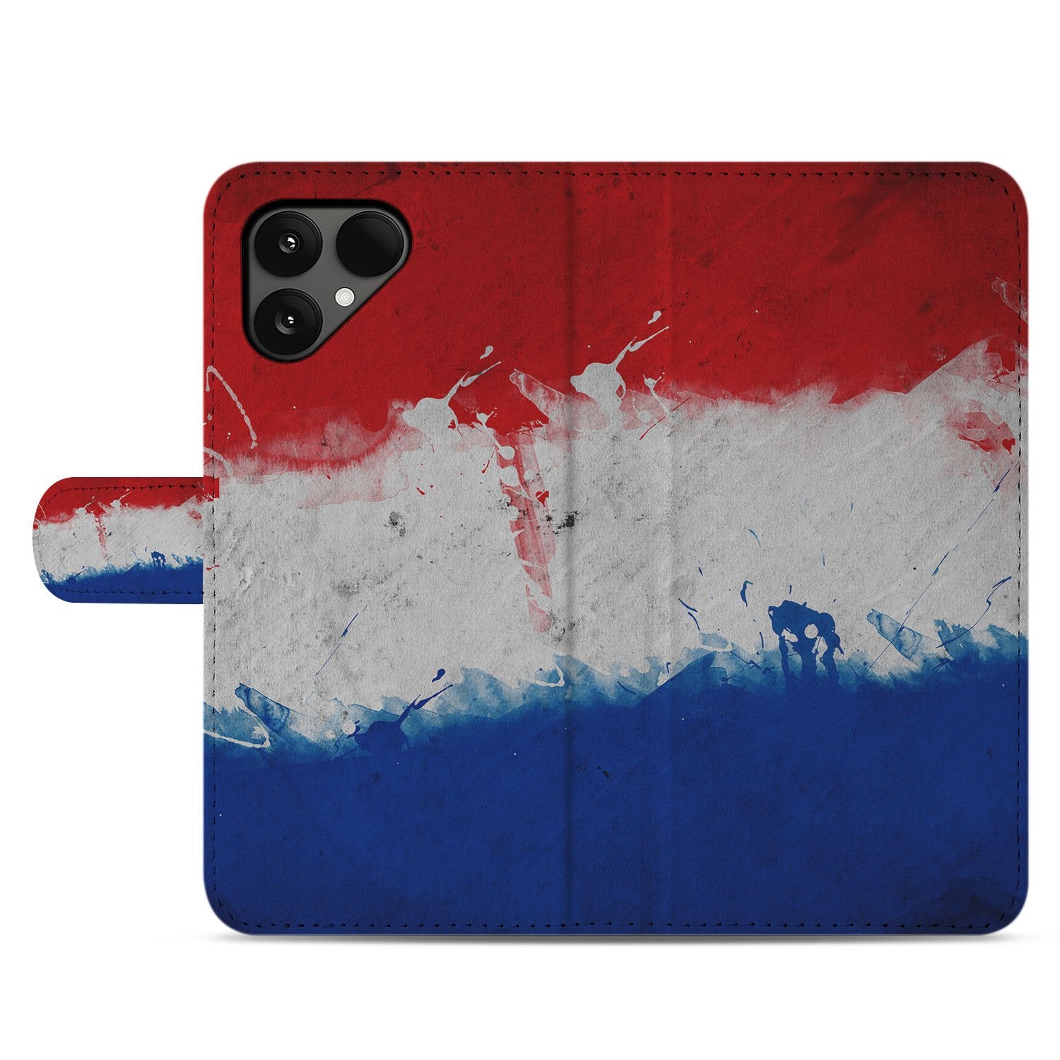 Fairphone 6 Nederlandse Vlag Met Pasjes Book Case voorkant